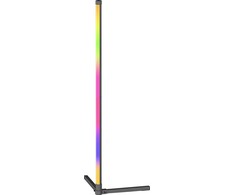 8W LED toršeras, juodas, RGB, dimeriuojamas