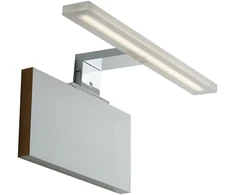 8W LED vonios sieninis šviestuvas AQA, chromo sp., 4000K, IP44