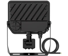 9-18W LED prožektorius COMPACT, juodas, 3000/4000/6500K, su judesio davikliu