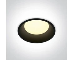 Bikuvalt 9W LED įleidžiamas šviestuvas, juodas, 3000K, 10109D/B/W