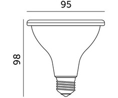 9W LED augalų auginimo lemputė PLANTY, E27, balta, 1200K