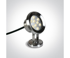 9W LED baseino šviestuvas, nerūdijančio plieno sp., 3000K, IP68, 69064C/W
