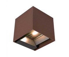V-tac 9W LED įkraunamas sieninis lauko šviestuvas su saulės baterija ir judesio davikliu, rūdžių sp., 4000K, IP65