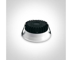 9W LED įleidžiamas šviestuvas, baltas, 4000K, 10109FD/W/C