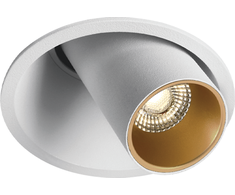 9W LED įleidžiamas šviestuvas, baltos/aukso sp., 2700/3000/4000K, 25362
