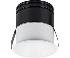 9W LED įleidžiamas šviestuvas, matinės baltos sp., 3000K, IP54, S350