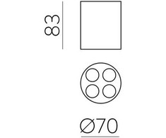 9W LED lubinis šviestuvas INVISIBLE, baltas, 3000K, dimeriuojamas, P3980201BDP