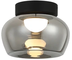 9W LED lubinis šviestuvas NADIA, juodos/dūmų sp., 3000K, 4339300