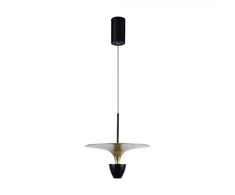 V-tac 9W LED pakabinamas šviestuvas, juodos/aukso sp., 3000K