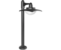 9W LED pastatomas lauko šviestuvas ISOLA 3K, juodas, 3000K