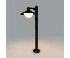 9W LED pastatomas lauko šviestuvas ISOLA 3K, juodas, 3000K