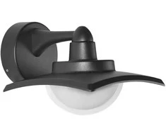 9W LED sieninis fasado šviestuvas ISOLA 4K, juodas, 4000K