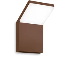 Sieninis šviestuvas Ideal Lux 8,5W LED sieninis fasado šviestuvas STYLE, kavos sp., 4000K, IP54, 322681