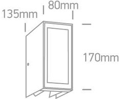 9W LED sieninis šviestuvas, baltas, 3000K, 67440/W/W