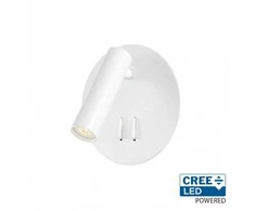 V-tac 9W LED sieninis šviestuvas, baltas, 3000K