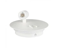 9W LED sieninis šviestuvas, baltas, 3000K