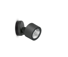 9W LED sieninis šviestuvas NOA 50 WALL, antracito sp., 3000K, 60°, IP66, dimeriuojamas