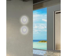 9W LED sieninis šviestuvas SANTORINI, baltas, 3000K, IP44, 4350600
