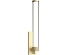 9W LED sieninis šviestuvas, šlifuotos aukso sp., 3000K, dimeriuojamas, 25445