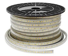9W/m LED juosta, 220V, 4500K, 120 LED/m, IP65, 50m ritė