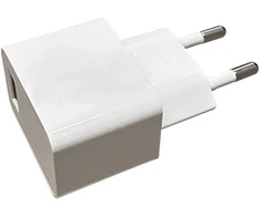 AC-DC adapteris, baltas, 1000mA, 5V, E099