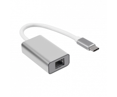 Adapteris LAN / USB-C, sidabro sp.