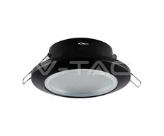 V-tac Apvalus GU10 lemputės rėmelis, juodas