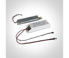 Avarinis paketas 3-7W GU10 ir E27 lemputėms, 89009/EME. 3 valandų palaikymas. Tiekiamas su Li-Ion 6,4V 3,0Ah baterija.