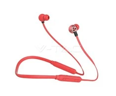 V-tac Bluetooth ausinės, 500mAh, raudonos.