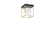 Lubinis šviestuvas Ideal Lux Ceiling lamp with 1 light LINGOTTO, E14, juodas