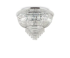 Lubinis šviestuvas Ideal Lux Ceiling lamp with 24 lights DUBAI, E14, sidabrinis color