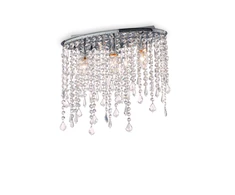 Lubinis šviestuvas Ideal Lux Ceiling lamp with 3 lights RAIN, E14, chrome