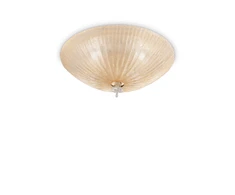 Lubinis šviestuvas Ideal Lux Ceiling lamp with 3 lights SHELL, E27, amber color