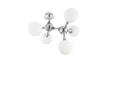 Lubinis šviestuvas Ideal Lux Ceiling lamp with 5 lights NODI, E14, coffee color