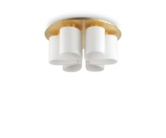 Lubinis šviestuvas Ideal Lux Ceiling lamp with 6 lights DAISY, E27, amber color
