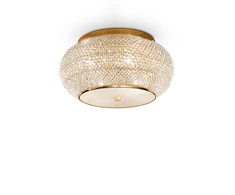 Lubinis šviestuvas Ideal Lux Ceiling lamp with 6 lights PASHA', E14, auksinis color