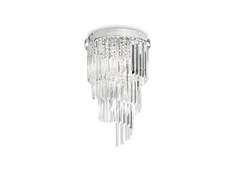 Lubinis šviestuvas Ideal Lux Ceiling lamp with 8 lights CARLTON, E14, baltas