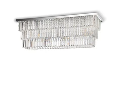 Lubinis šviestuvas Ideal Lux Ceiling lamp with 8 lights MARTINEZ, E14, juodas