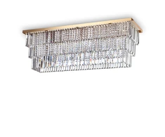Lubinis šviestuvas Ideal Lux Ceiling lamp with 8 lights MARTINEZ, E14, baltas