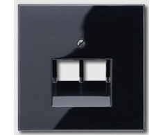 Jung Dangtelis tel./komp. lizdo LS969-2UASW, juodas
