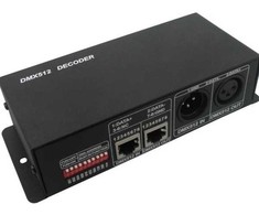 DMX512 dekoderis, 12A, 12-24V