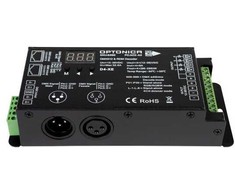 DMX512, RDM dekoderis, 4 kanalų x 8A, 12-36V