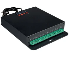 DMX512 RGB LED valdiklis, įėjimas AC230V, išėjimas DC12V, 300W, 6 RGB kanalai (50W)