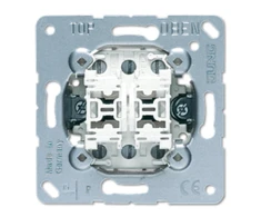 Dvigubas jungiklis be fiksacijos JUNG 539 U, 10A, 250V~