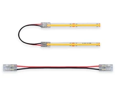 Dvipusė jungtis, skirta 8mm LED COB juostai, 10cm