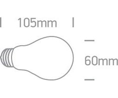 4W LED lemputė, E27, 2700K, 9G03R/EW/E