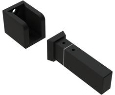 EASY LINK sistemos bėgelio sieninis laikiklis, juodas, K1002343N