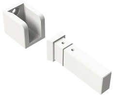EASY LINK sistemos bėgelio sieninis laikiklis, baltas, K1002343B