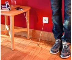 Liregus Įleistinis USB- kroviklis EPSILON, dvivietis, baltos sp., 220V, 50-60Hz, 3,4A