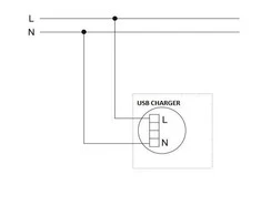Liregus Įleistinis USB- kroviklis EPSILON, dvivietis, baltos sp., 220V, 50-60Hz, 3,4A